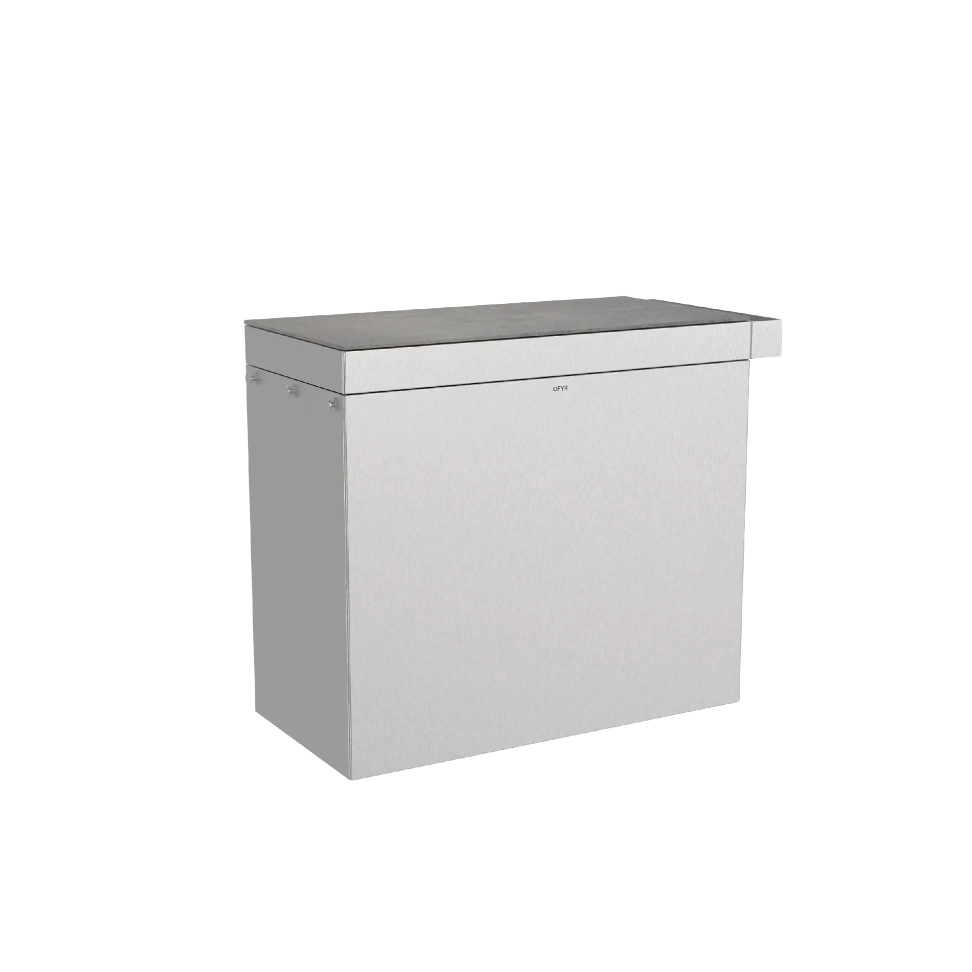 OFYR Signature Mise en Place 100 Brushed Steel Terra